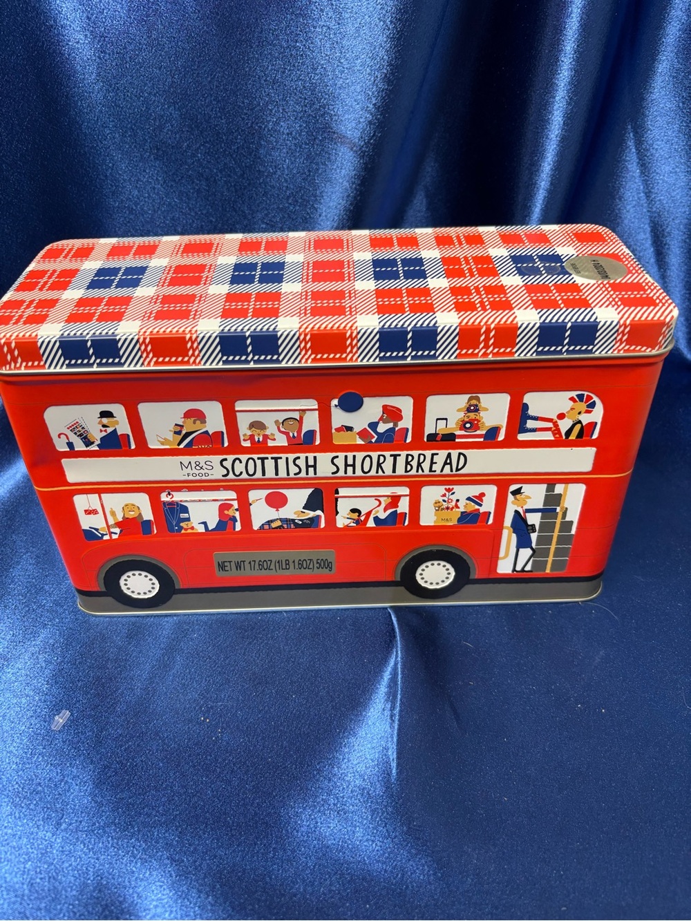 Marks and Spencer’s Scottish Shortbread Red London Double Decker Bus Tin